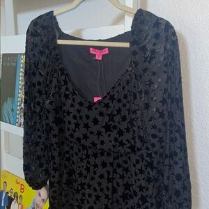 Betsey Johnson Star Burnout Dress